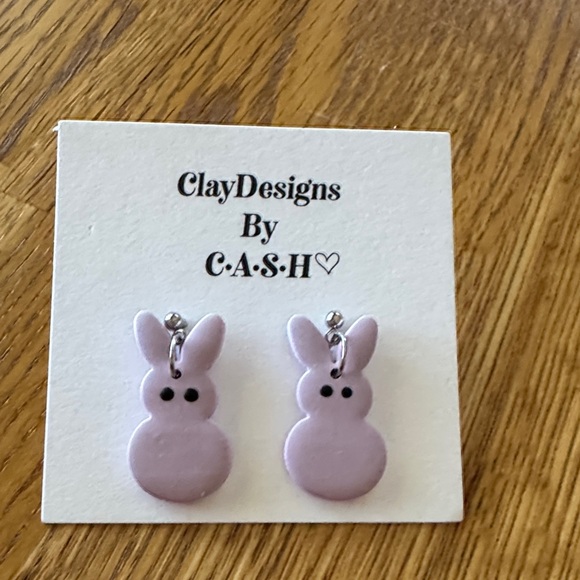 Other - Purple Bunny Earrings